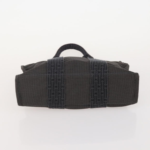 HERMES Umhängetasche Canvas 3er Set Grau Braun Auth BA12673