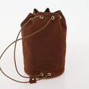 HERMES Umhängetasche Canvas 3er Set Grau Braun Auth BA12673-17