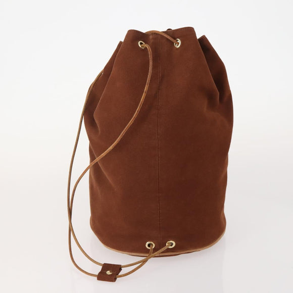 HERMES Umhängetasche Canvas 3er Set Grau Braun Auth BA12673