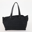 CHANEL New Travel line Tote Bag Nylon 3 Set Black Beige CC Auth BA12674-17