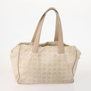 CHANEL New Travel line Tote Bag Nylon 3 Set Black Beige CC Auth BA12674-2