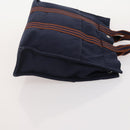 HERMES Fourre Tout Handtas Katoen 2-delig Zwart Navy Auth BA12675-12