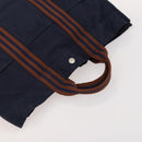HERMES Fourre Tout Handtas Katoen 2-delig Zwart Navy Auth BA12675-13