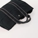 HERMES Fourre Tout Handtas Katoen 2-delig Zwart Navy Auth BA12675-5