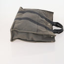 HERMES Fourre Tout Hand Bag Cotton 3 Set White Gray Red Auth BA12676-4
