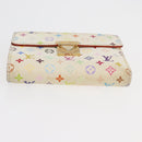 LOUIS VUITTON Monogram Multicolor Geldbörse 2er Set Weiß LV Auth BA12677-15
