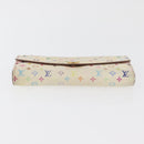 LOUIS VUITTON Monogram Multicolor Geldbörse 2er Set Weiß LV Auth BA12677-6