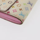 LOUIS VUITTON Monogram Multicolor Geldbörse 2er Set Weiß LV Auth BA12677-7
