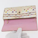 LOUIS VUITTON Monogram Multicolor Geldbörse 2er Set Weiß LV Auth BA12677-8