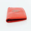 CHANEL Geldbörse Leder 3er Set Orange Rot schwarz CC Auth BA12678-11