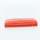 CHANEL Geldbörse Leder 3er Set Orange Rot schwarz CC Auth BA12678-12