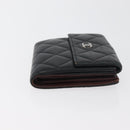CHANEL Geldbörse Leder 2er Set Schwarz CC Authentisch BA12679-13