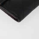 CHANEL Geldbörse Leder 2er Set Schwarz CC Authentisch BA12679-16