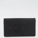 CHANEL Geldbörse Leder 2er Set Schwarz CC Authentisch BA12679-2