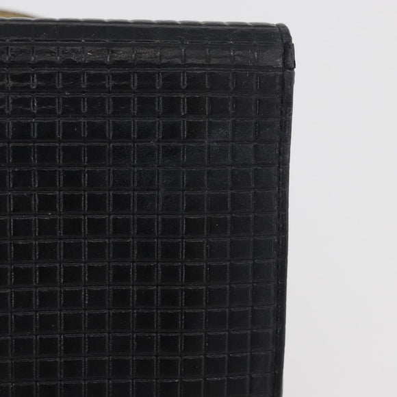 CHANEL Geldbörse Leder 2er Set Schwarz CC Authentisch BA12679