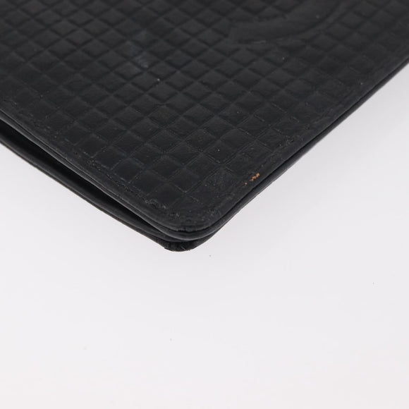 CHANEL Geldbörse Leder 2er Set Schwarz CC Authentisch BA12679