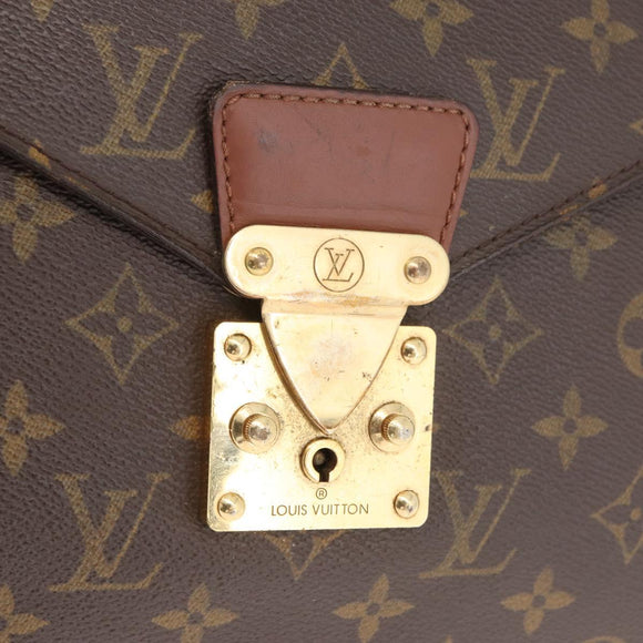 LOUIS VUITTON Monogram Porte Documents Bandouliere Bag M53338 LV Auth BA12681
