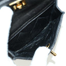CHANEL Matelasse Chain Backpack Lamb Skin Gold Black CC Auth BA12682SAV-20