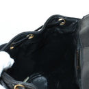 CHANEL Matelasse Chain Backpack Lamb Skin Gold Black CC Auth BA12682SAV-27