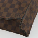 LOUIS VUITTON Damier Ebene Sac Plat Hand Bag N51140 LV Auth BA12683-16