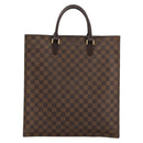 LOUIS VUITTON Damier Ebene Sac Plat Hand Bag N51140 LV Auth BA12683-13