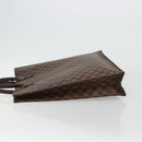 LOUIS VUITTON Damier Ebene Sac Plat Hand Bag N51140 LV Auth BA12683-4