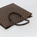 LOUIS VUITTON Damier Ebene Sac Plat Hand Bag N51140 LV Auth BA12683-6