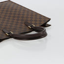 LOUIS VUITTON Damier Ebene Sac Plat Hand Bag N51140 LV Auth BA12683-7