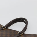 LOUIS VUITTON Damier Ebene Sac Plat Hand Bag N51140 LV Auth BA12683-8
