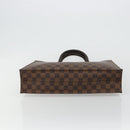 LOUIS VUITTON Damier Ebene Sac Plat Hand Bag N51140 LV Auth BA12683-5