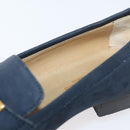 HERMES Kelly Loafers Suede 35 1/2 Navy Auth BA12685-15