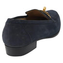 HERMES Kelly Loafers Suede 35 1/2 Navy Auth BA12685-3