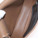 Christian Dior Honeycomb Canvas Shoulder Bag PVC Black Gold Auth BA12686-12