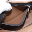 Christian Dior Honeycomb Canvas Shoulder Bag PVC Black Gold Auth BA12686-22