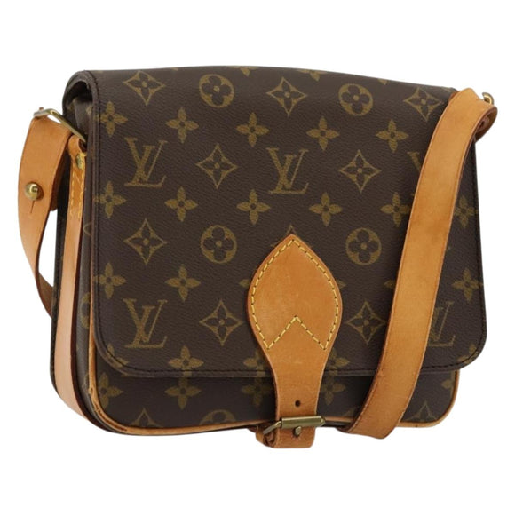 LOUIS VUITTON Monogram Cartouchiere MM Shoulder Bag M51253 LV Auth BA12690