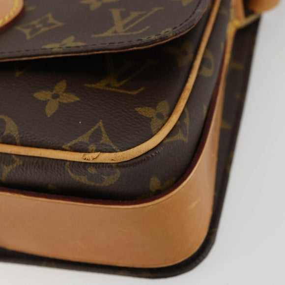 LOUIS VUITTON Monogram Cartouchiere MM Shoulder Bag M51253 LV Auth BA12690