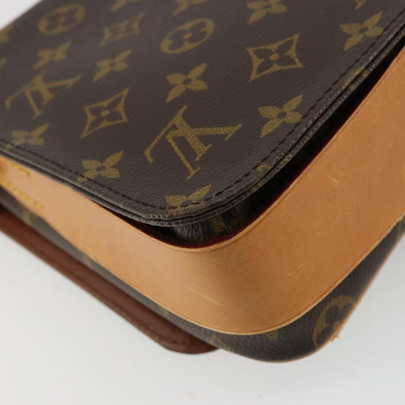 LOUIS VUITTON Monogram Cartouchiere MM Shoulder Bag M51253 LV Auth BA12690