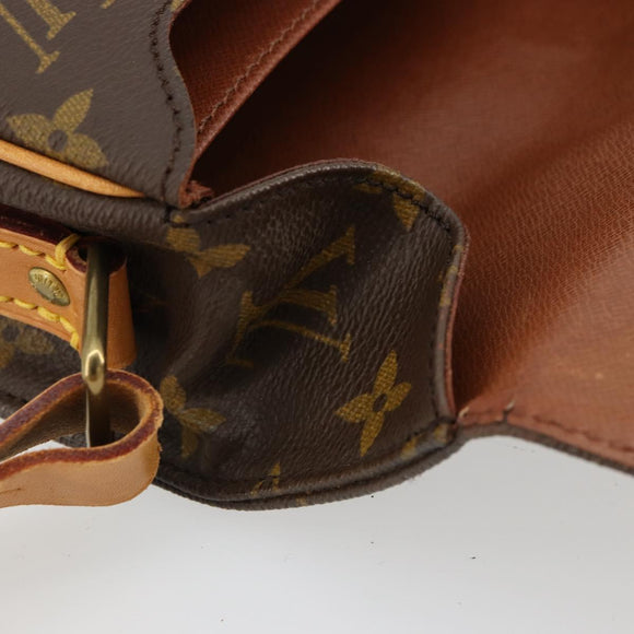 LOUIS VUITTON Monogram Cartouchiere MM Shoulder Bag M51253 LV Auth BA12690