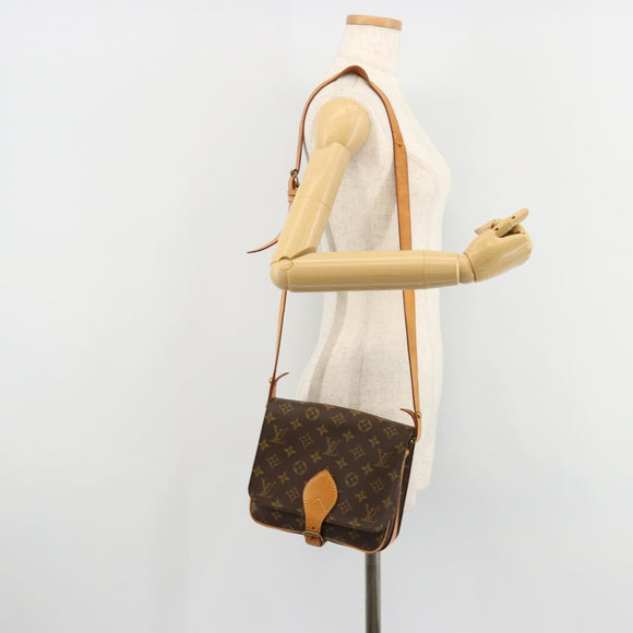 LOUIS VUITTON Monogram Cartouchiere MM Shoulder Bag M51253 LV Auth BA12690