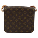 LOUIS VUITTON Monogram Cartouchiere MM Shoulder Bag M51253 LV Auth BA12690-2