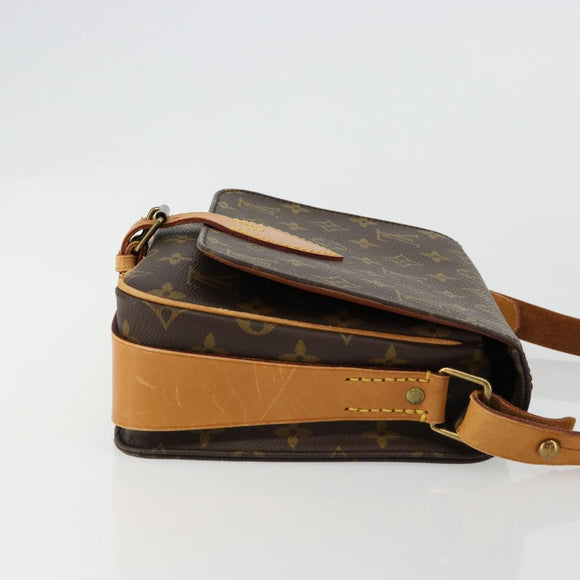 LOUIS VUITTON Monogram Cartouchiere MM Shoulder Bag M51253 LV Auth BA12690