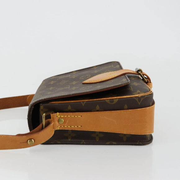 LOUIS VUITTON Monogram Cartouchiere MM Shoulder Bag M51253 LV Auth BA12690
