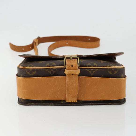 LOUIS VUITTON Monogram Cartouchiere MM Shoulder Bag M51253 LV Auth BA12690