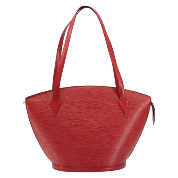LOUIS VUITTON Epi Saint Jacques Shopping Shoulder Bag Red M52277 LV Auth BA12697