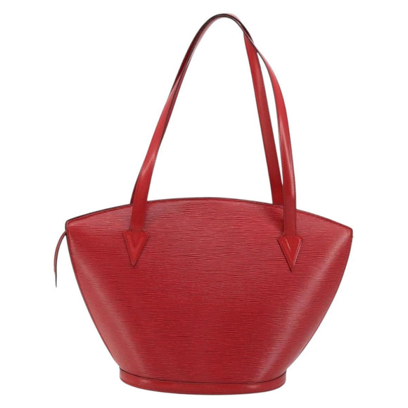 LOUIS VUITTON Epi Saint Jacques Shopping Shoulder Bag Red M52277 LV Auth BA12697