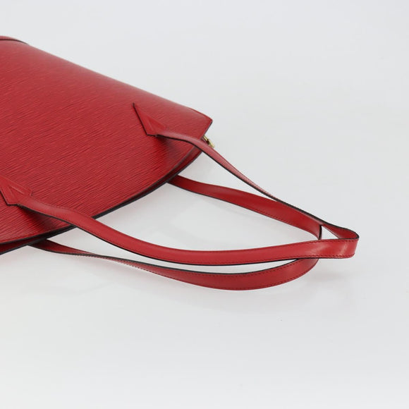 LOUIS VUITTON Epi Saint Jacques Shopping Shoulder Bag Red M52277 LV Auth BA12697