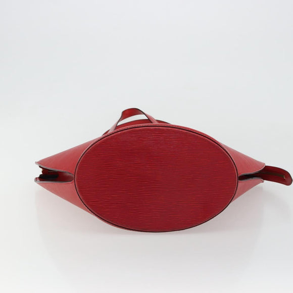 LOUIS VUITTON Epi Saint Jacques Shopping Shoulder Bag Red M52277 LV Auth BA12697