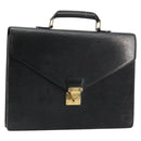 LOUIS VUITTON Epi Serviette Conseiller Business Bag Black M54422 LV Auth BA12698-1