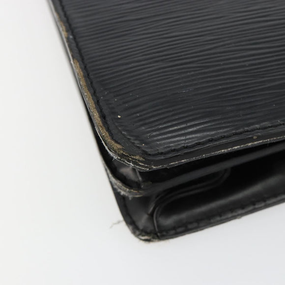 LOUIS VUITTON Epi Serviette Conseiller Business Bag Black M54422 LV Auth BA12698