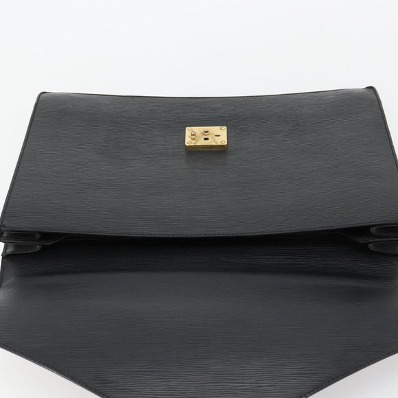 LOUIS VUITTON Epi Serviette Conseiller Business Bag Black M54422 LV Auth BA12698